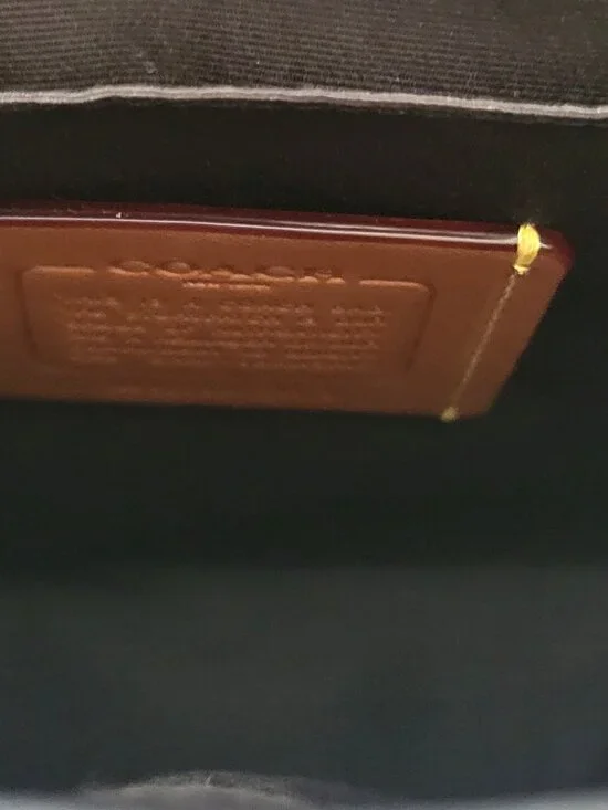 Coach CAT13 Lucas Crossbody Charcoal Signature Jacquard Black Messenger Bag - Picture 7 of 7